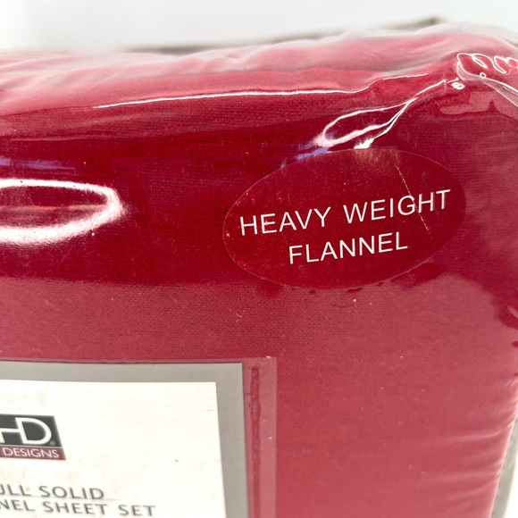 HD Designs full solid heavyweight brushed flannel sheet set - Picture 3 of 4